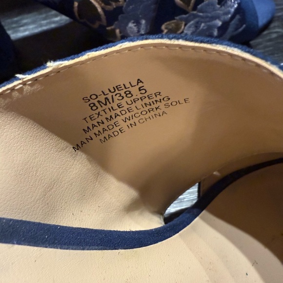 Sole Society Luella Floral Embroidered Heel Mules Sz 8 - Picture 6 of 12